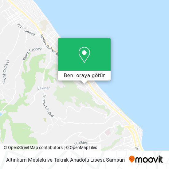 Altınkum Mesleki ve Teknik Anadolu Lisesi harita