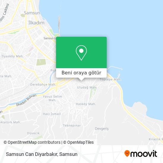 Samsun Can Diyarbakır harita