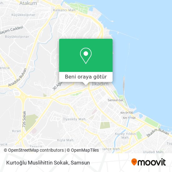 Kurtoğlu Muslihittin Sokak harita