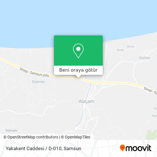 Yakakent Caddesi / D-010 harita