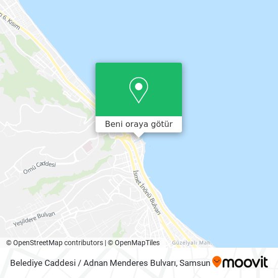 Belediye Caddesi / Adnan Menderes Bulvarı harita