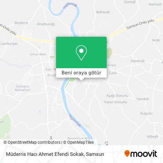 Müderris Hacı Ahmet Efendi Sokak harita