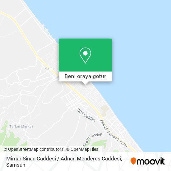 Mimar Sinan Caddesi / Adnan Menderes Caddesi harita