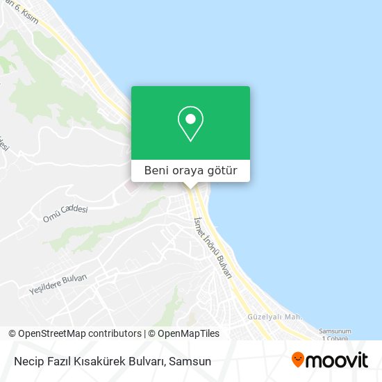Necip Fazıl Kısakürek Bulvarı harita