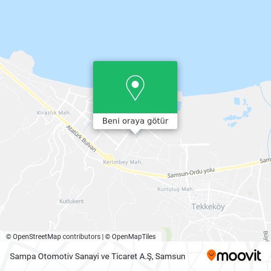 Sampa Otomotiv Sanayi ve Ticaret A.Ş harita