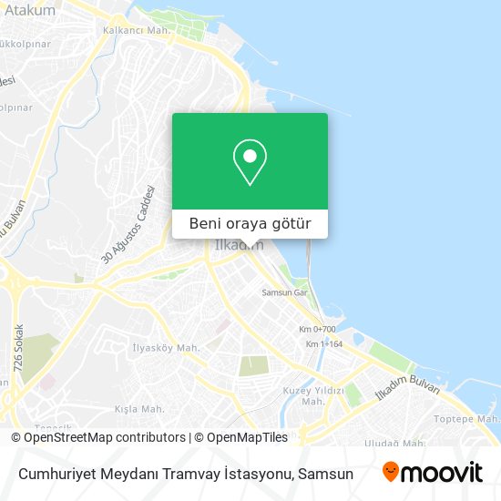 Cumhuriyet Meydanı Tramvay İstasyonu harita