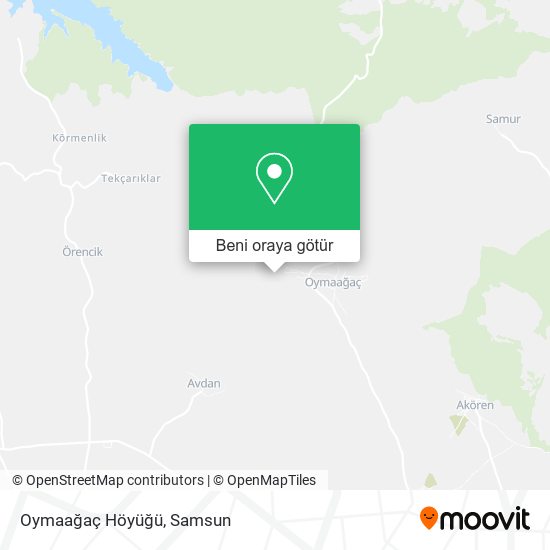 Oymaağaç Höyüğü harita