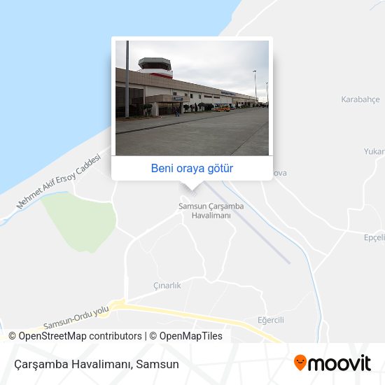 Çarşamba Havalimanı harita