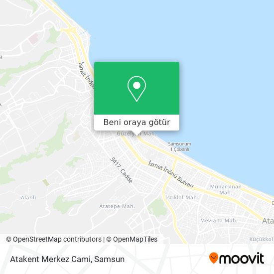 Atakent Merkez Cami harita