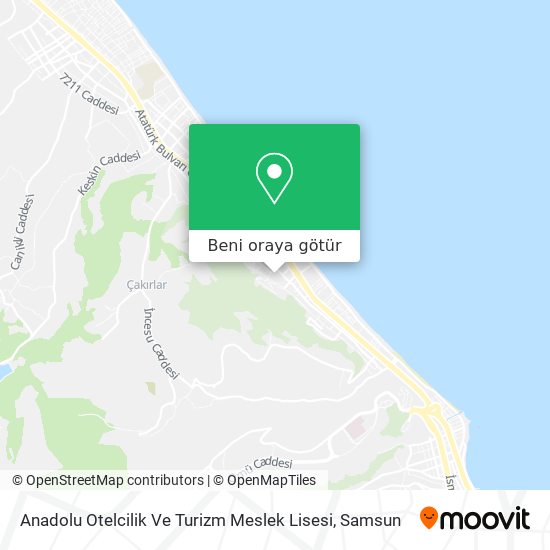 Anadolu Otelcilik Ve Turizm Meslek Lisesi harita