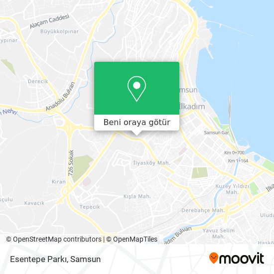 Esentepe Parkı harita