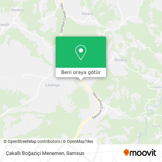 Çakallı Boğaziçi Menemen harita