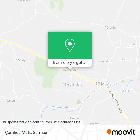 Çamlıca Mah. harita