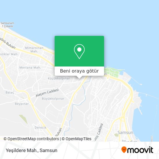 Yeşildere Mah. harita