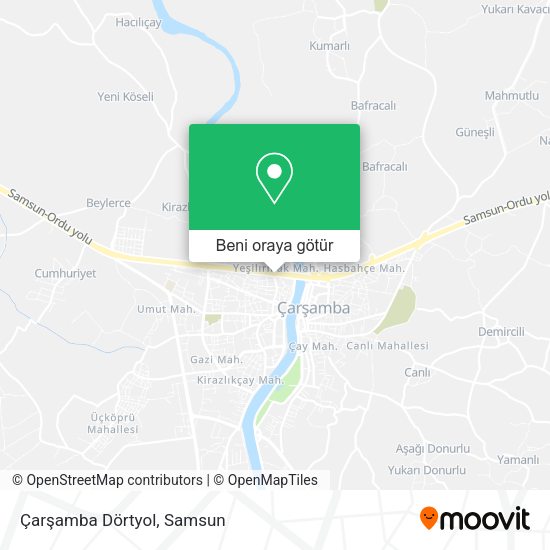Çarşamba Dörtyol harita