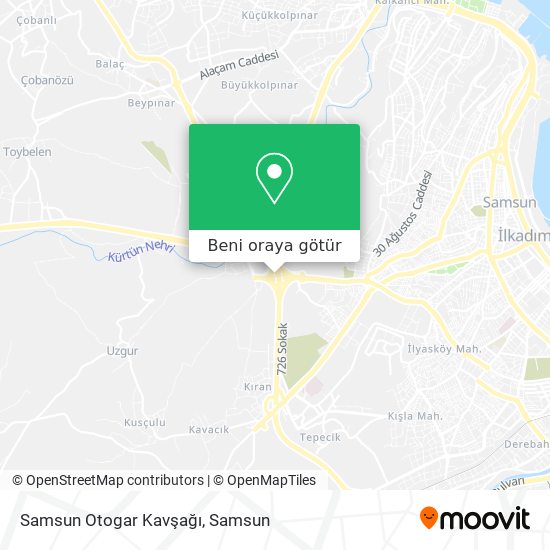Samsun Otogar Kavşağı harita
