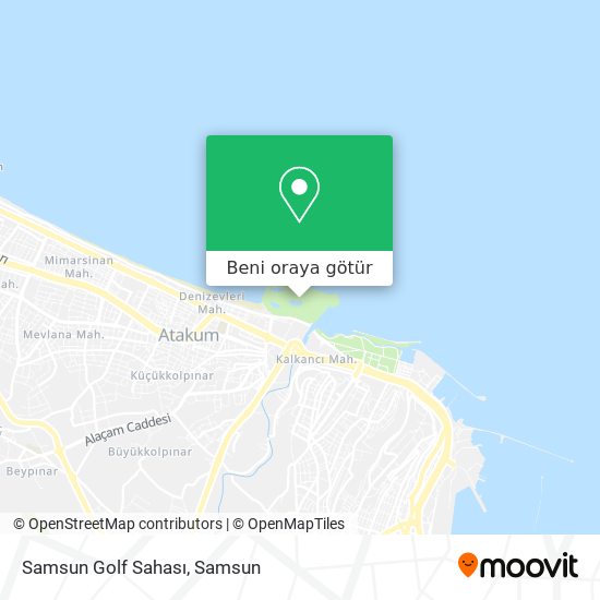 Samsun Golf Sahası harita
