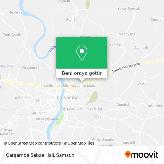 Çarşamba Sebze Hali harita