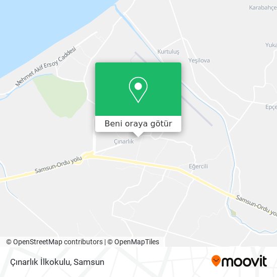 Çınarlık İlkokulu harita