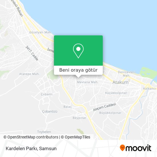 Kardelen Parkı harita