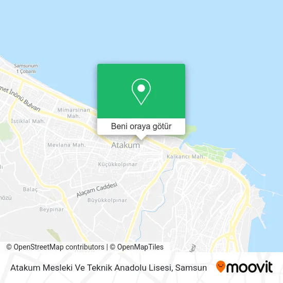 Atakum Mesleki Ve Teknik Anadolu Lisesi harita