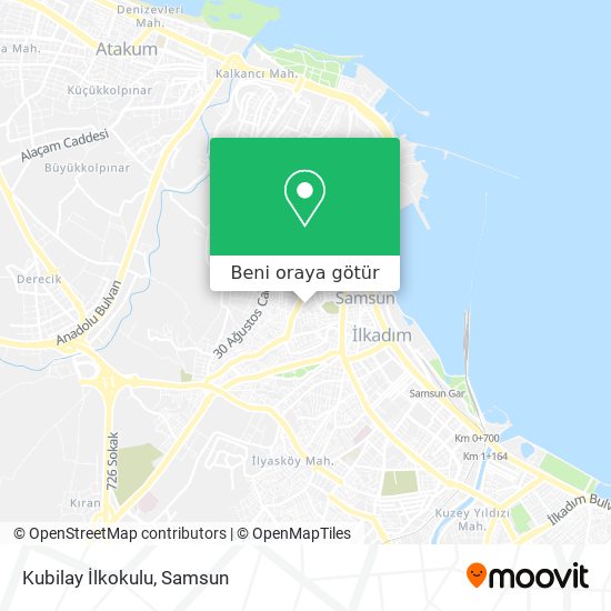 Kubilay İlkokulu harita