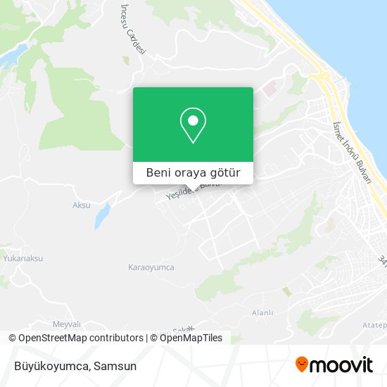Büyükoyumca harita