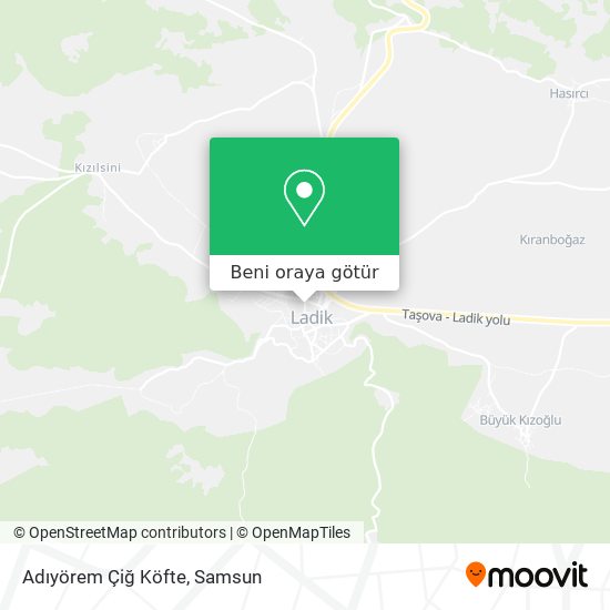 Adıyörem Çiğ Köfte harita