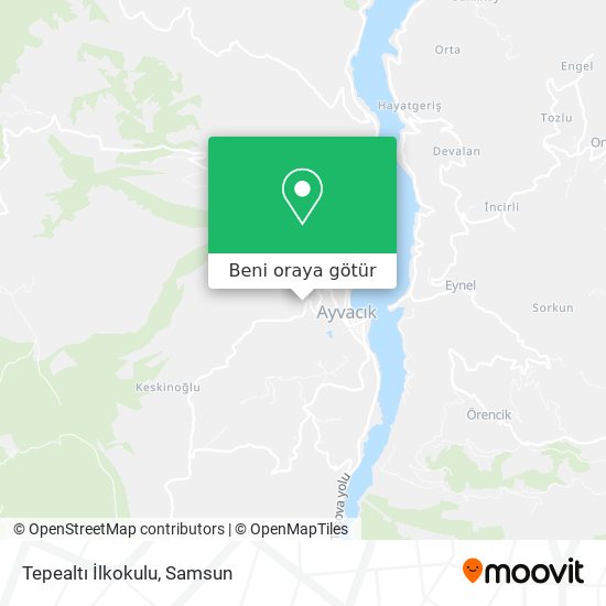 Tepealtı İlkokulu harita