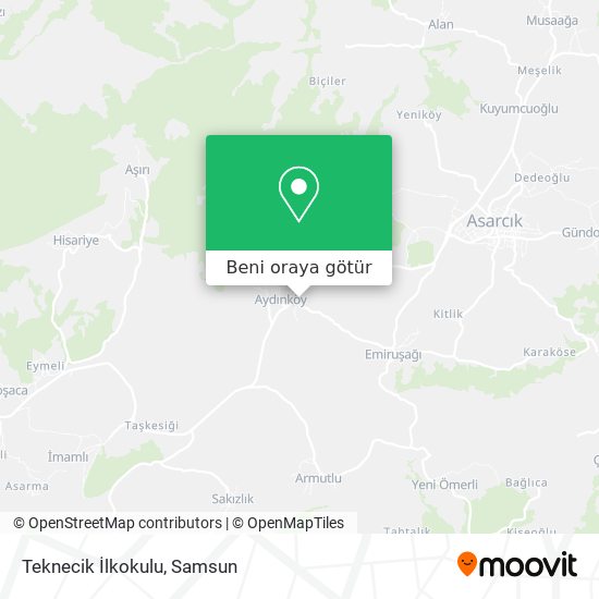 Teknecik İlkokulu harita
