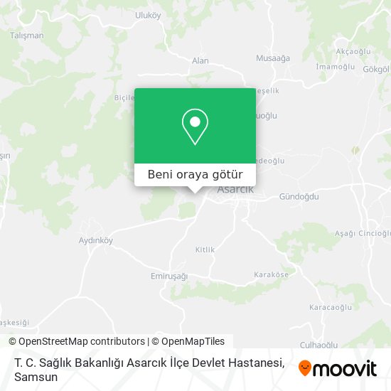 T. C. Sağlık Bakanlığı Asarcık İlçe Devlet Hastanesi harita