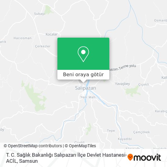 T. C. Sağlık Bakanlığı Salıpazarı İlçe Devlet Hastanesi-ACİL harita