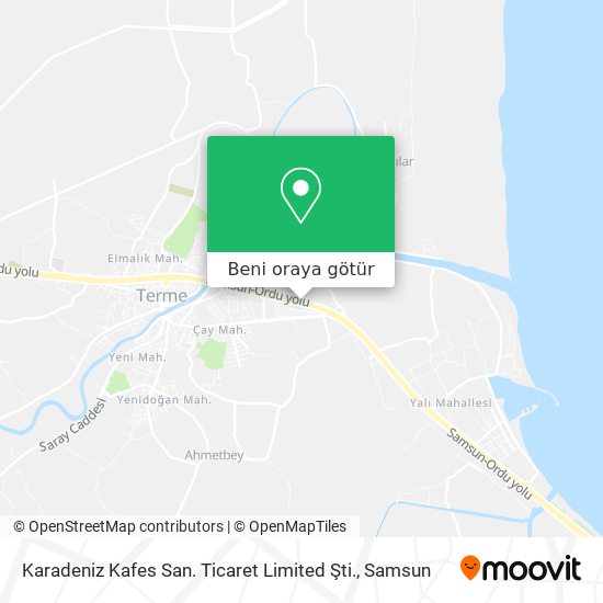 Karadeniz Kafes San. Ticaret Limited Şti. harita
