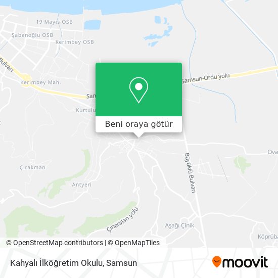 Kahyalı İlköğretim Okulu harita