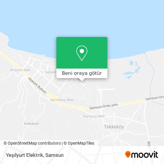 Yeşilyurt Elektrik harita