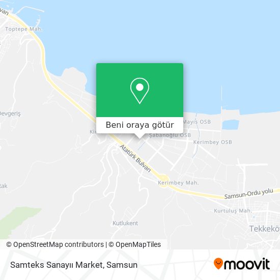 Samteks Sanayıı Market harita
