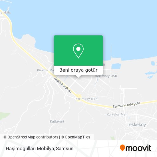 Haşimoğulları Mobilya harita