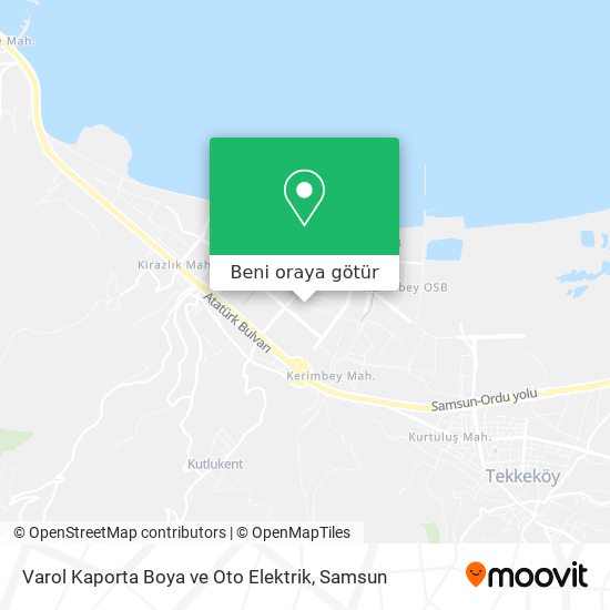 Varol Kaporta Boya ve Oto Elektrik harita