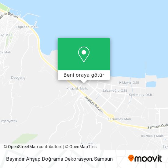 Bayındır Ahşap Doğrama Dekorasyon harita