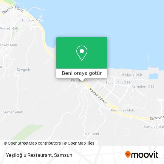 Yeşiloğlu Restaurant harita