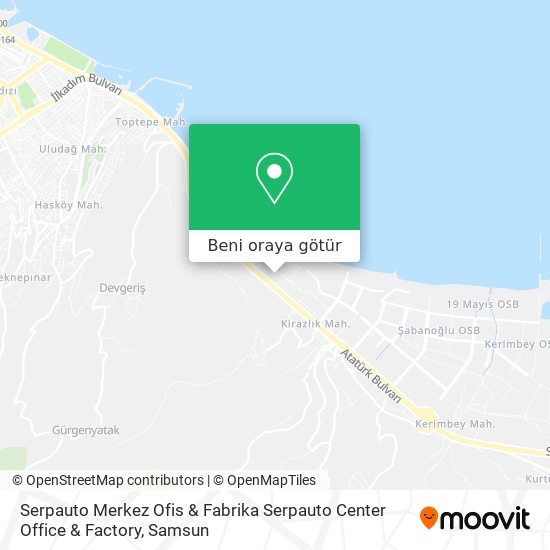 Serpauto Merkez Ofis & Fabrika Serpauto Center Office & Factory harita
