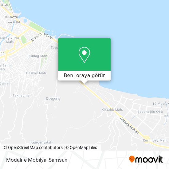 Modalife Mobilya harita