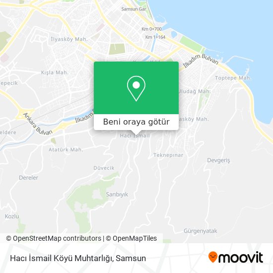 Hacı İsmail Köyü Muhtarlığı harita