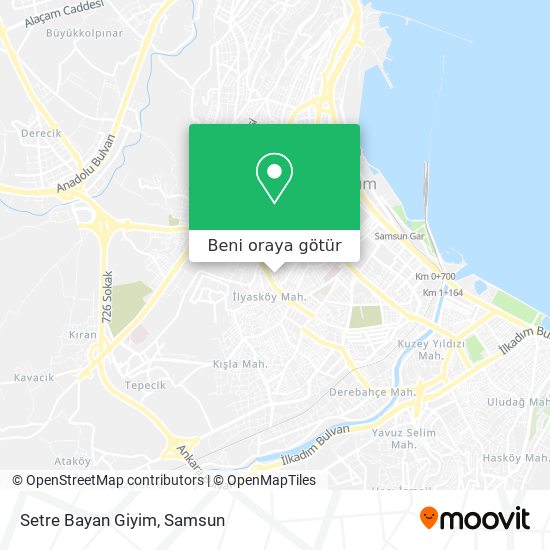Setre Bayan Giyim harita