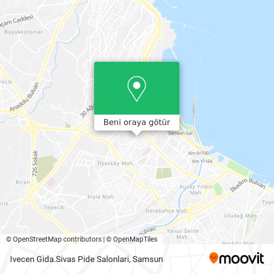Ivecen Gida.Sivas Pide Salonlari harita