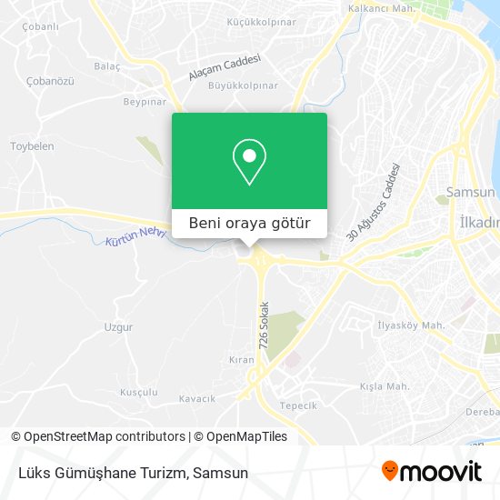 Lüks Gümüşhane Turizm harita
