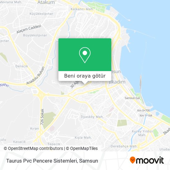 Taurus Pvc Pencere Sistemleri harita