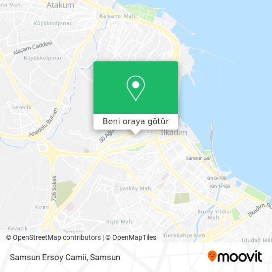 Samsun Ersoy Camii harita