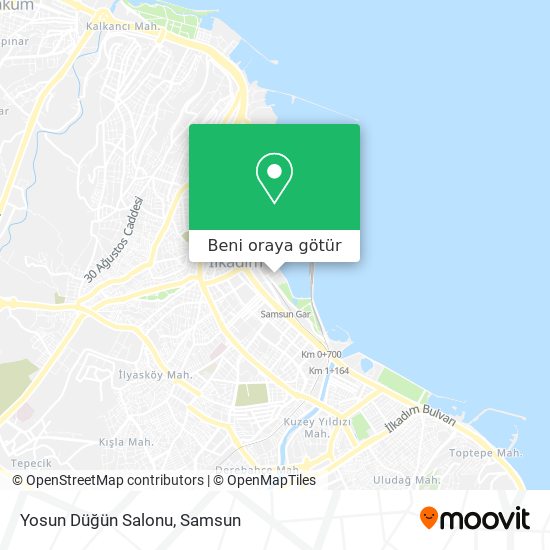 Yosun Düğün Salonu harita
