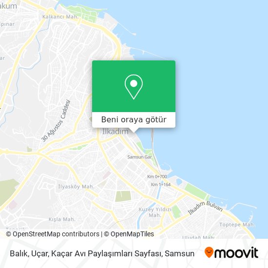 Balık, Uçar, Kaçar Avı Paylaşımları Sayfası harita